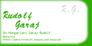 rudolf garaj business card